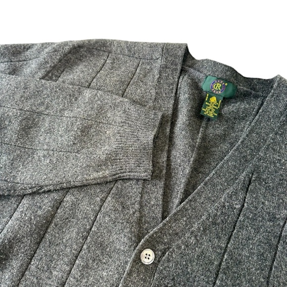 Vintage Club Room Lambswool Grandpa Cardigan Sweater, XL - Picture 1 of 8